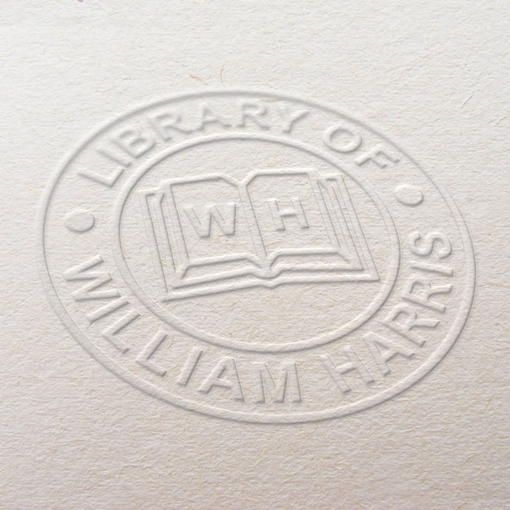 Book Embosser Design Ex Libris Design Book Seal Book Stamp