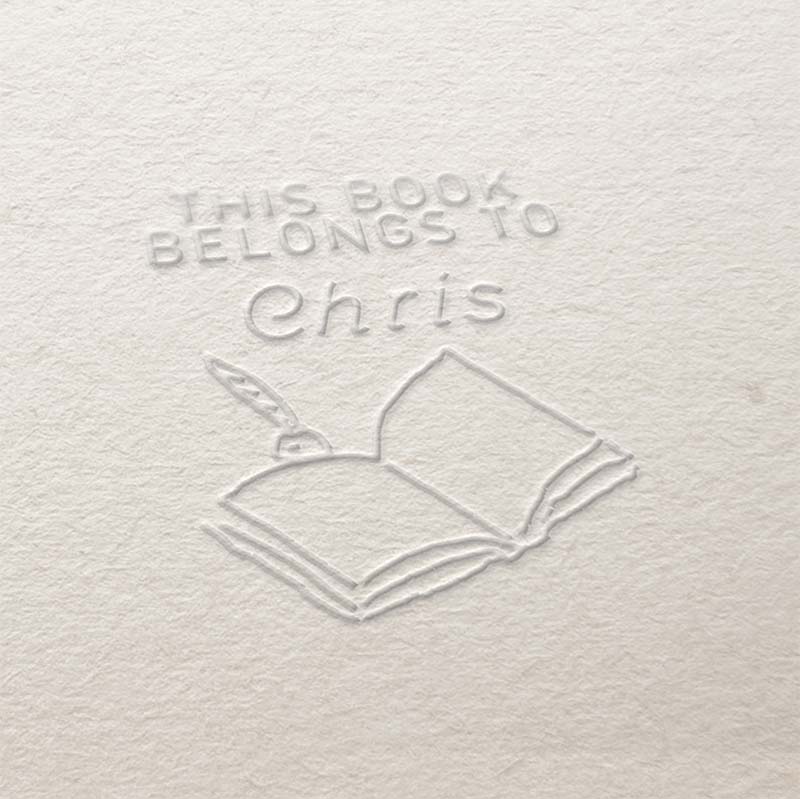 Book Embosser Design Ex Libris Design Book Seal Book Stamp