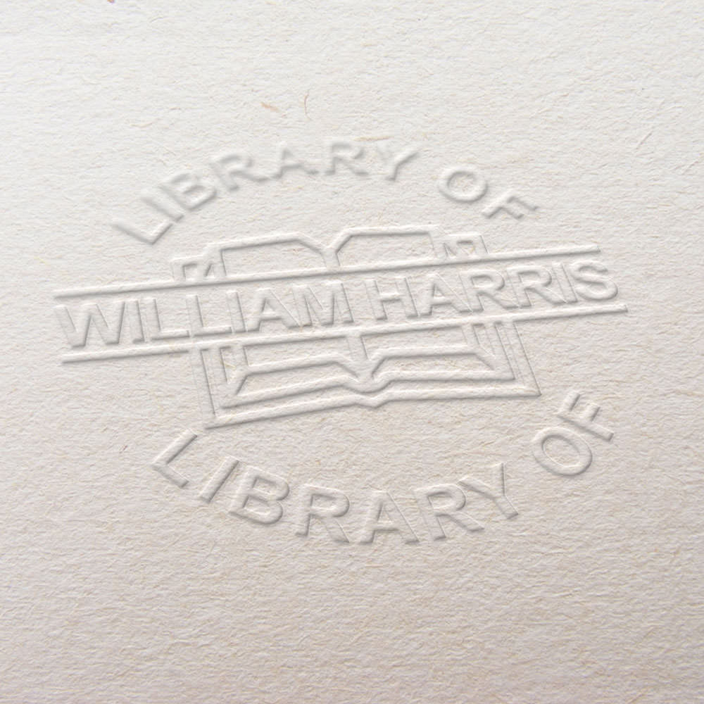 Book Embosser Design Ex Libris Design Book Seal Book Stamp