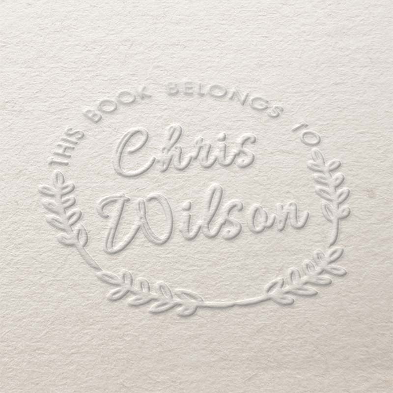 Book Embosser Design Ex Libris Design Book Seal Book Stamp