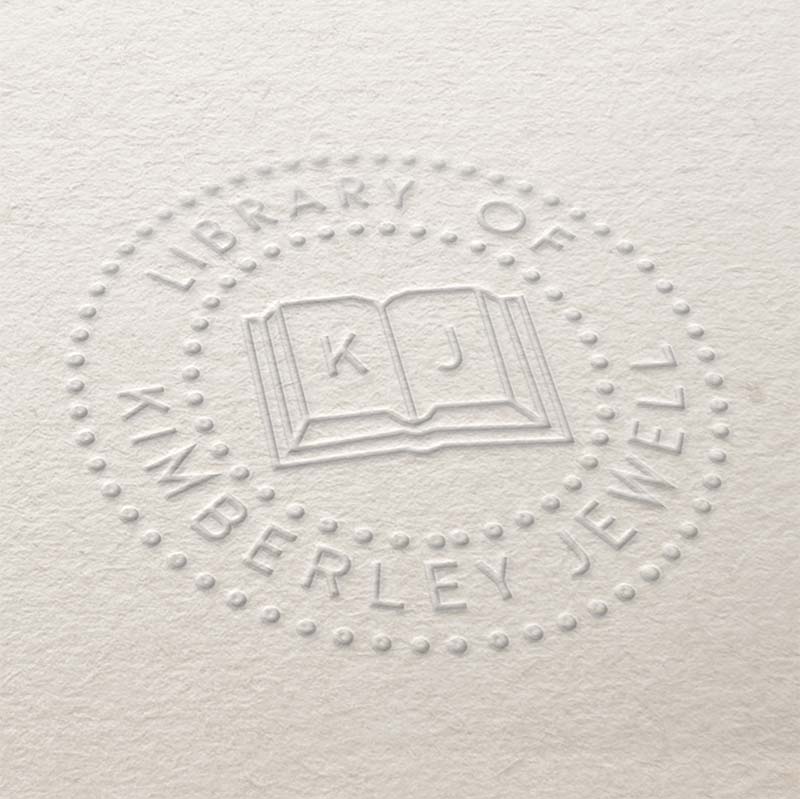 Book Embosser Design Ex Libris Design Book Seal Book Stamp