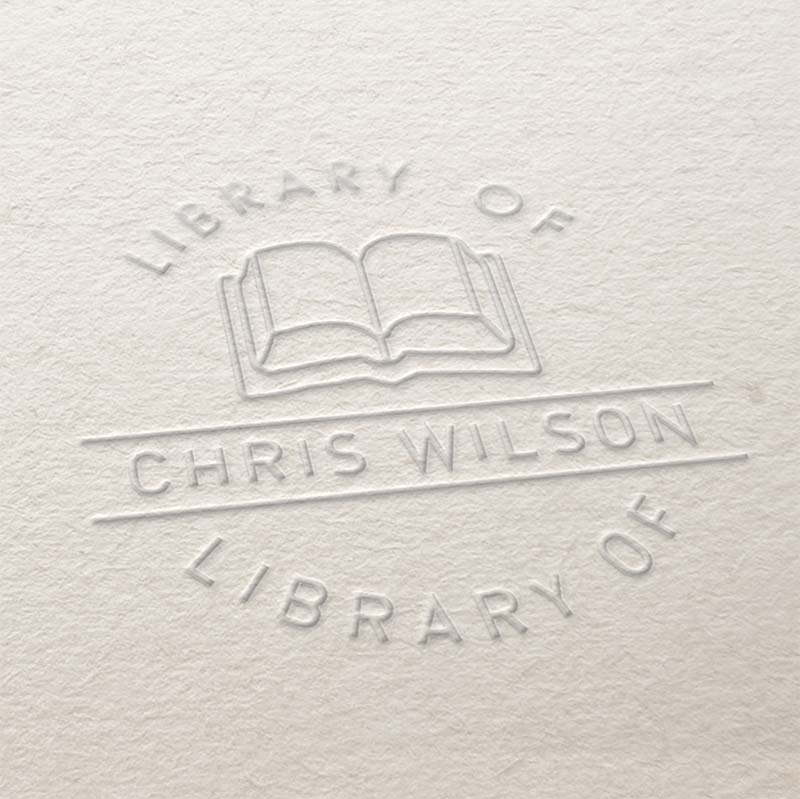 Book Embosser Design Ex Libris Design Book Seal Book Stamp